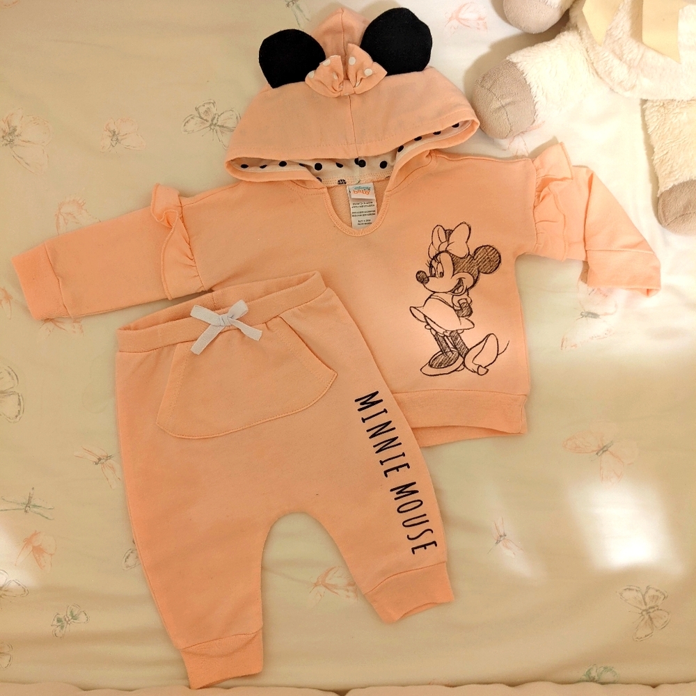 Disney Minni Mouse 2 piece outfit 3-6 mo